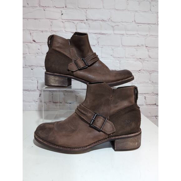 Timberland Womens Chelsea Boots Size 10 Brown Cognac Leather Zip Pull On Ankle - Picture 1 of 13